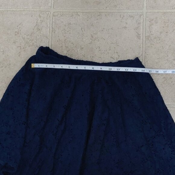 3/$25 GEORGE dark blue embroidery pattern youth girl size 16 skirt - Picture 6 of 7